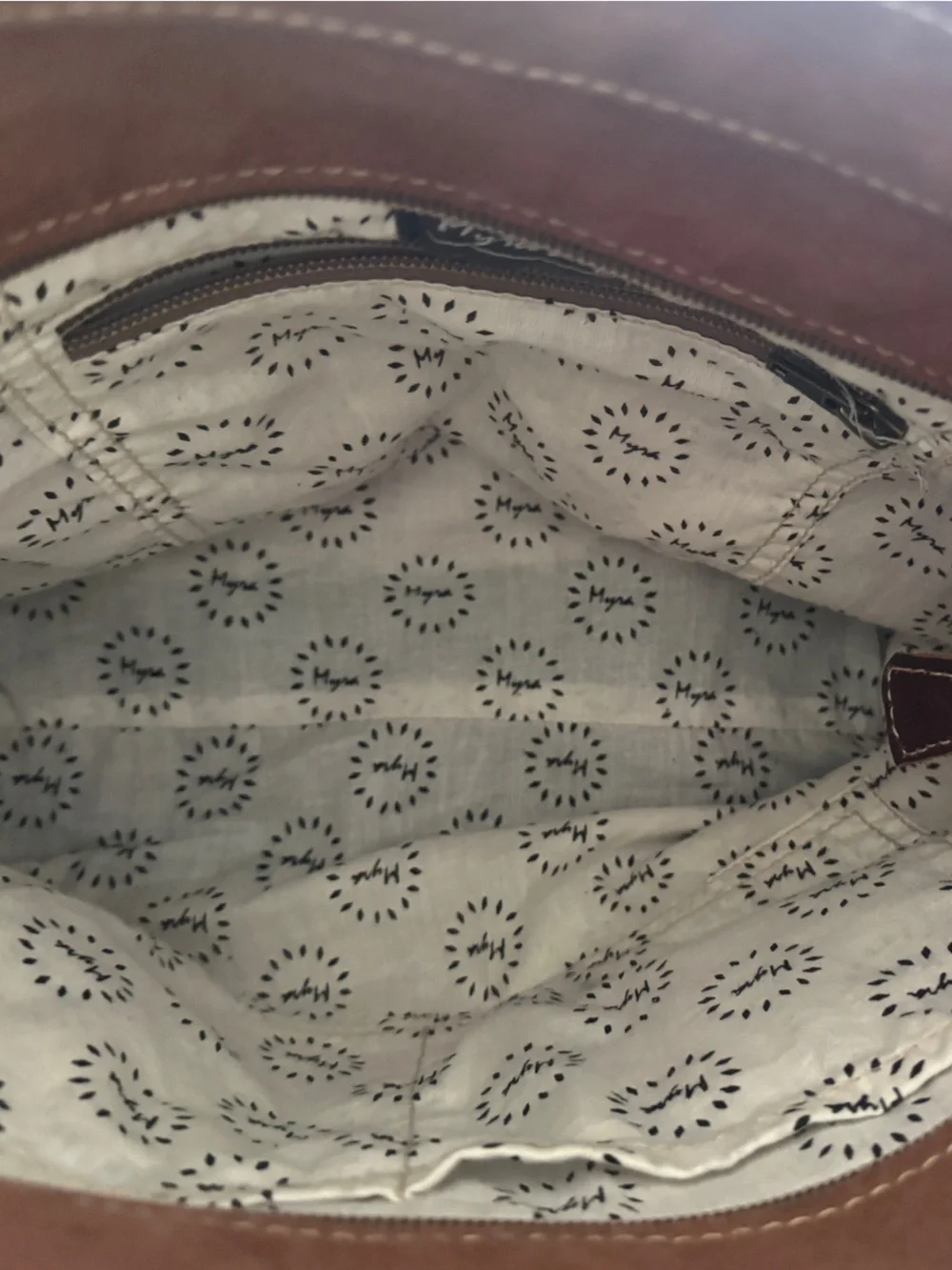 Myra Bag Multipastels Shoulder Bag Cowhide Canvas Aztec Western Purse S-469